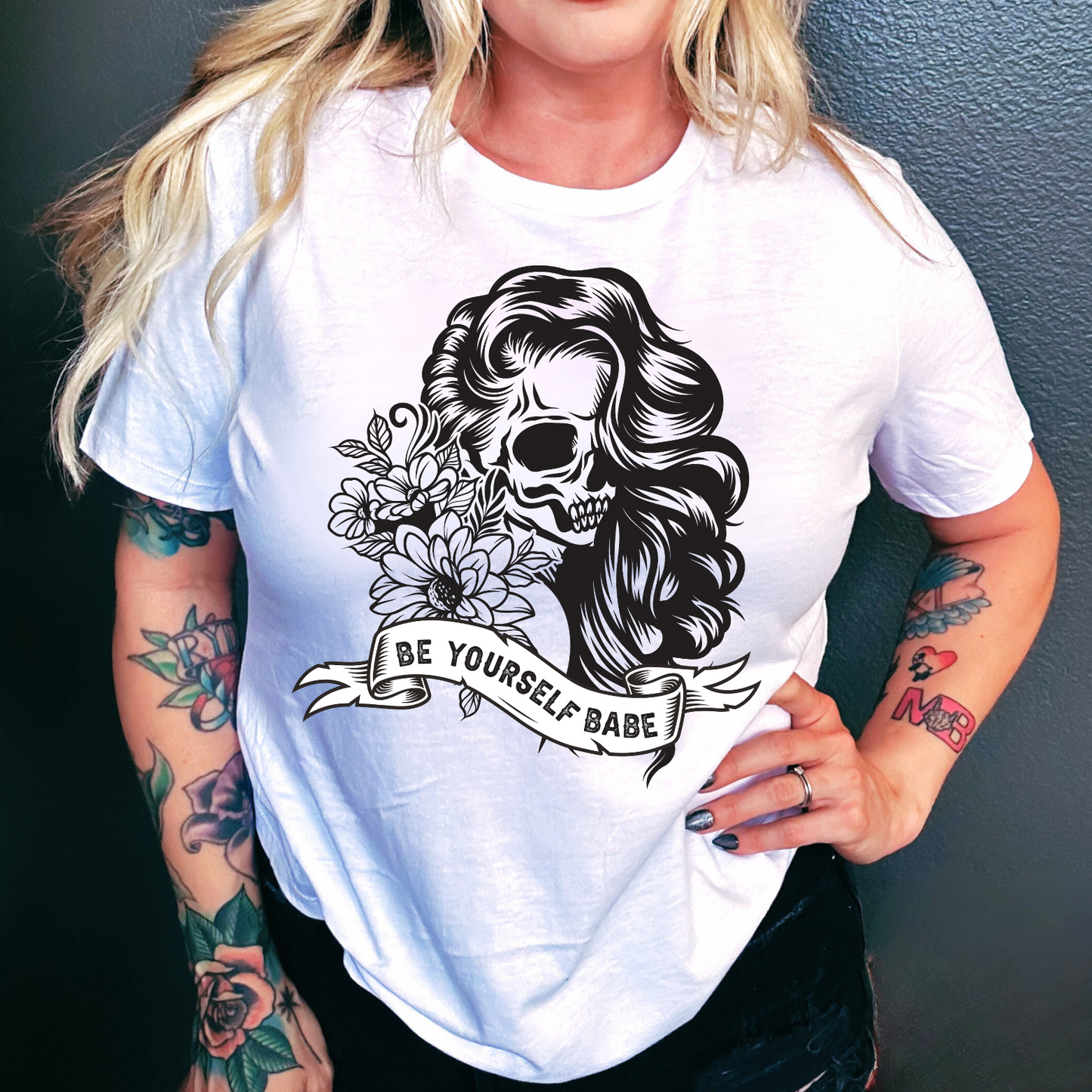 BE YOURSELF BABE RELAXED TEE