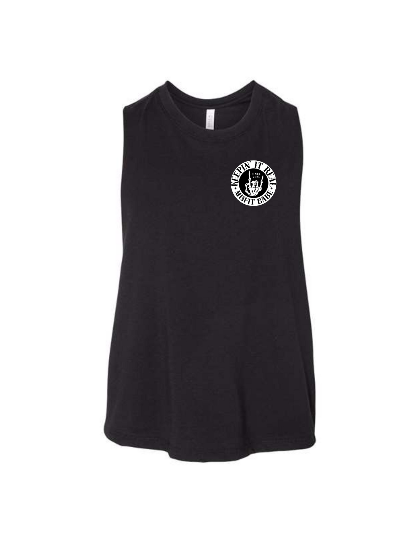 Keepin' It Real Flowy Crop Tank