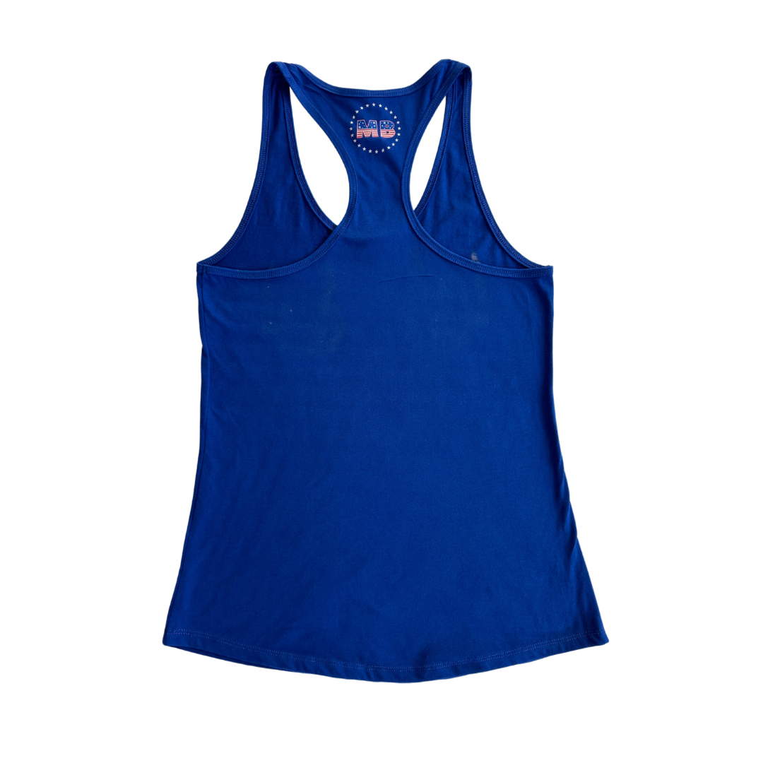 Blue Bleached Skeleton Hands Tank