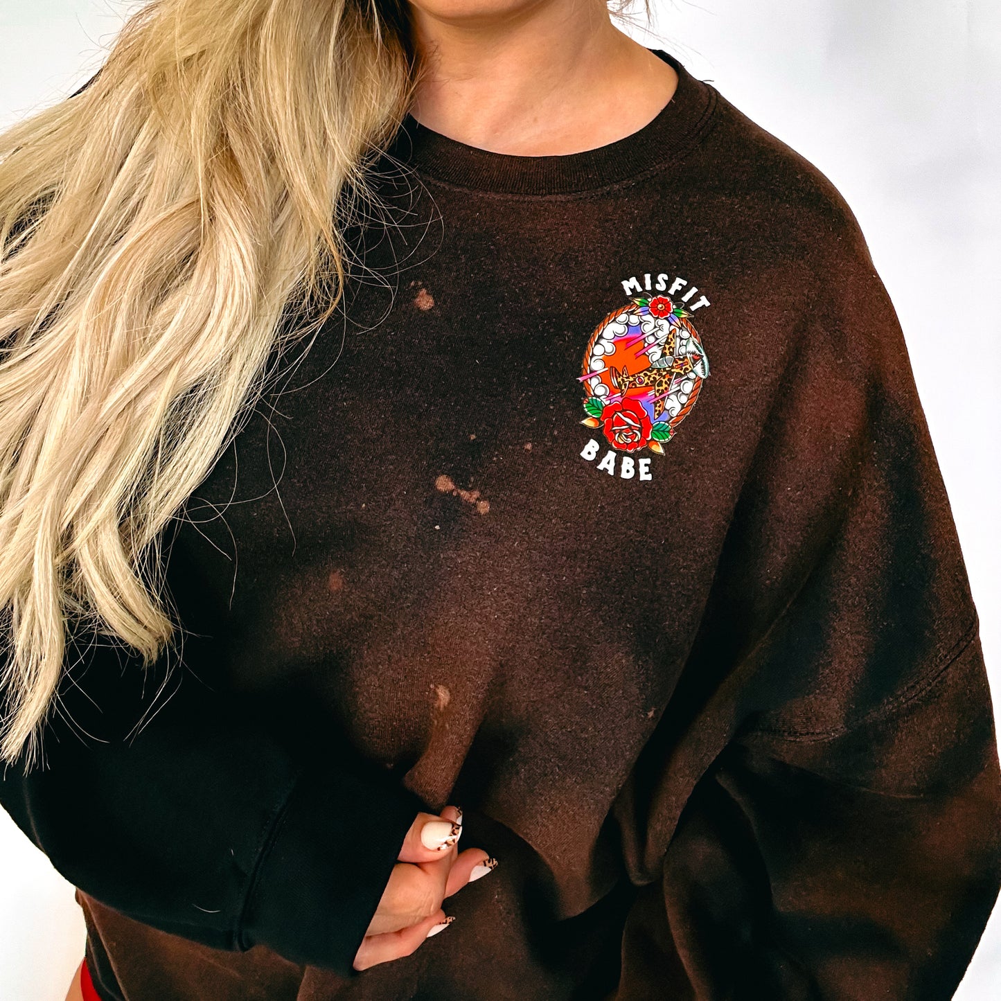 FLY SOLO BLEACH CREWNECK *2X ONLY*