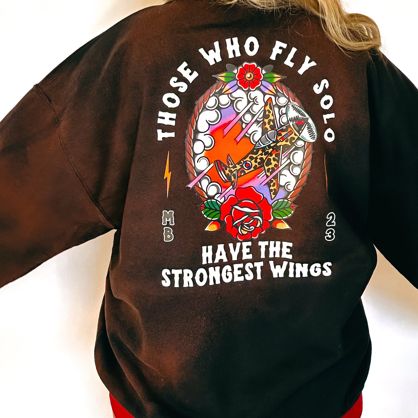 FLY SOLO BLEACH CREWNECK *2X ONLY*