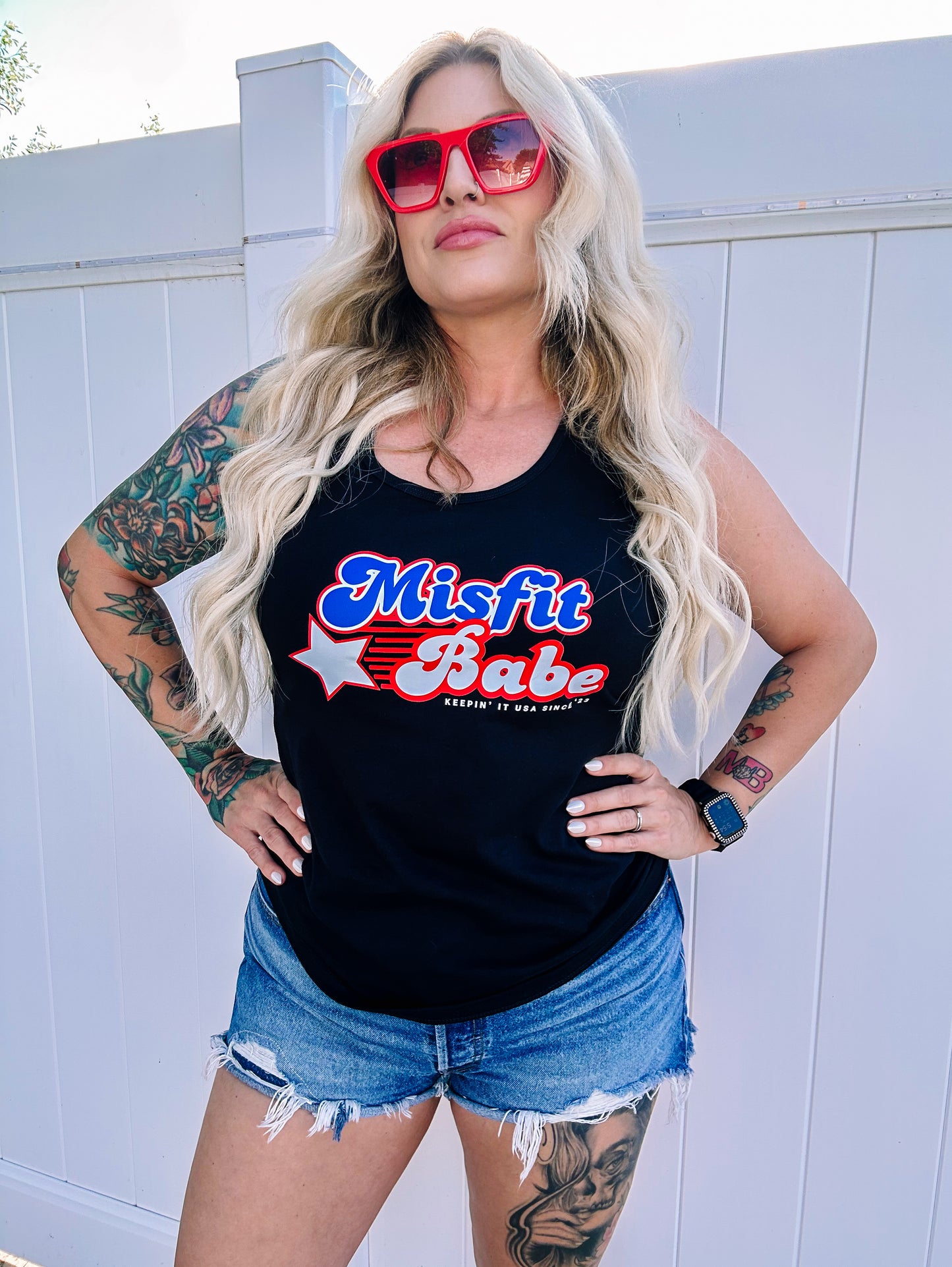 SHOOTING STAR RACERBACK TANK (2 COLORS)