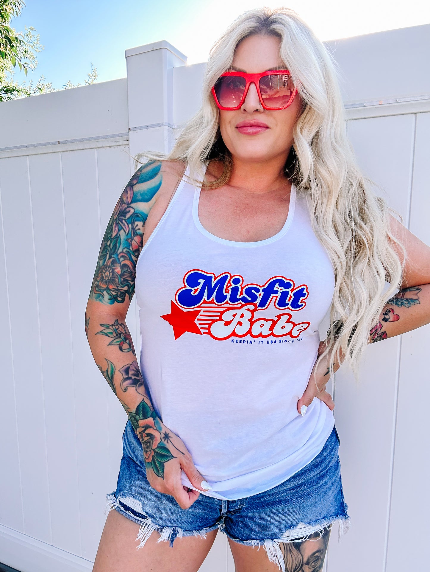 SHOOTING STAR RACERBACK TANK (2 COLORS)