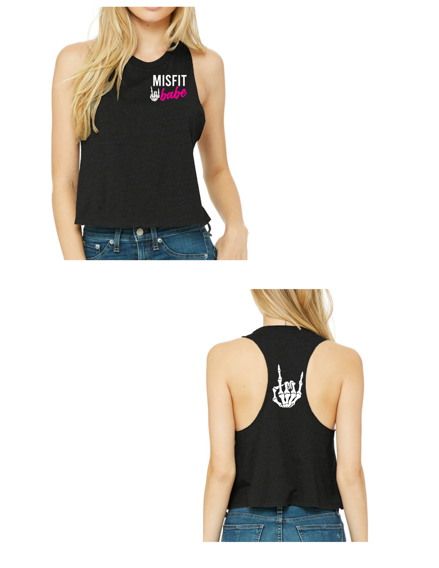 MB Logo Flowy Crop Tank