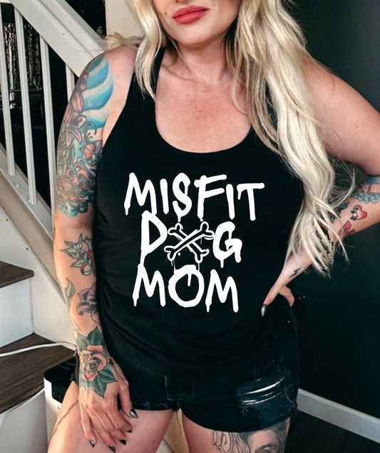 MISFIT DOG MOM RACERBACK TANK