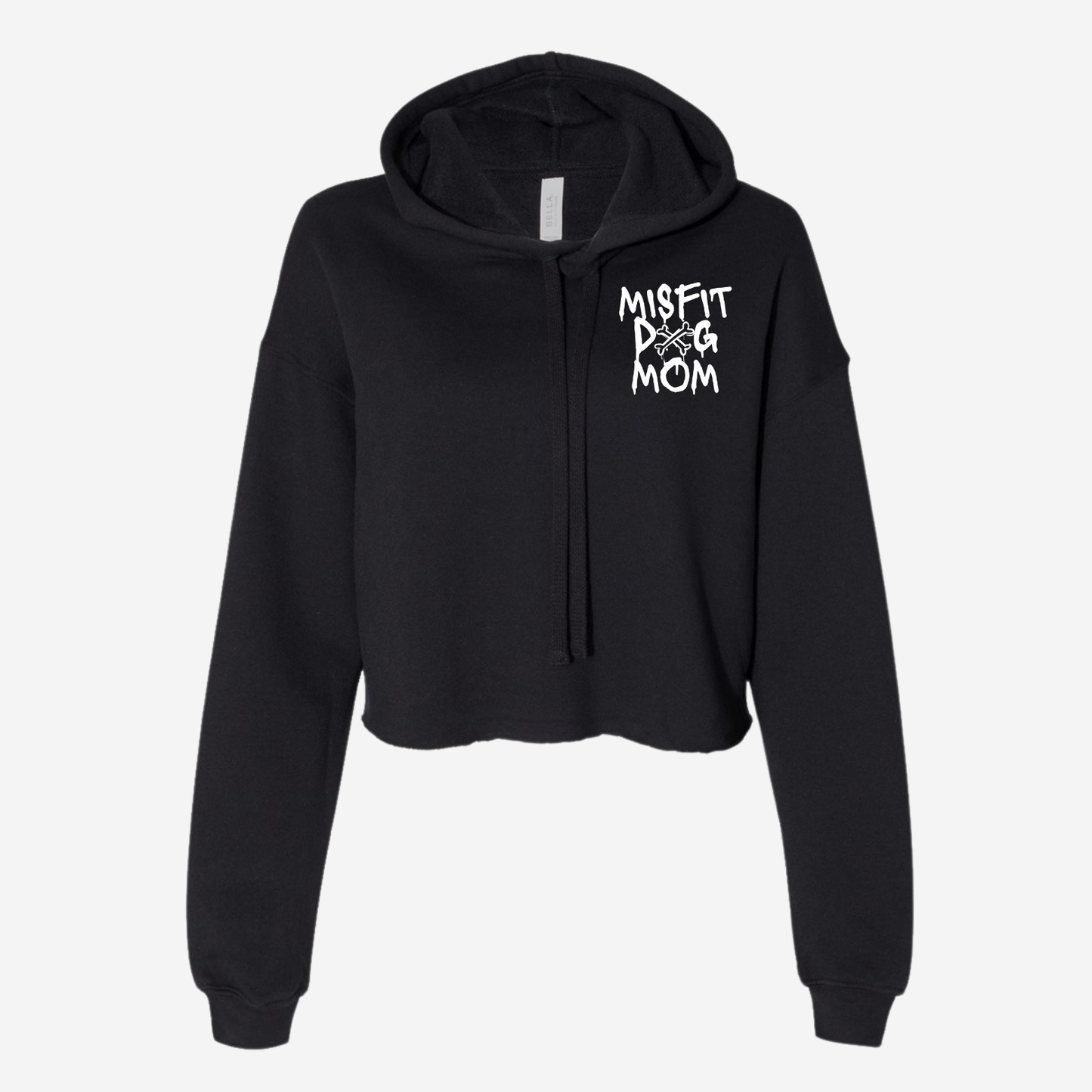 MISFIT DOG MOM CROP HOODIE