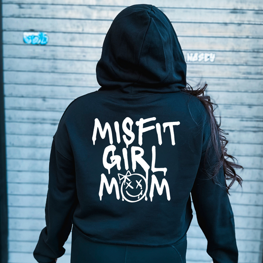 MISFIT GIRL MOM CROP HOODIE