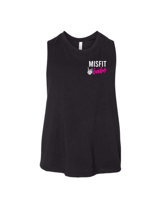 MB Logo Flowy Crop Tank