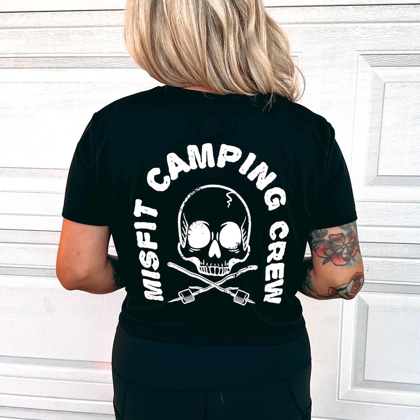 MISFIT CAMPING CREW FLOWY CROP (2X ONLY)