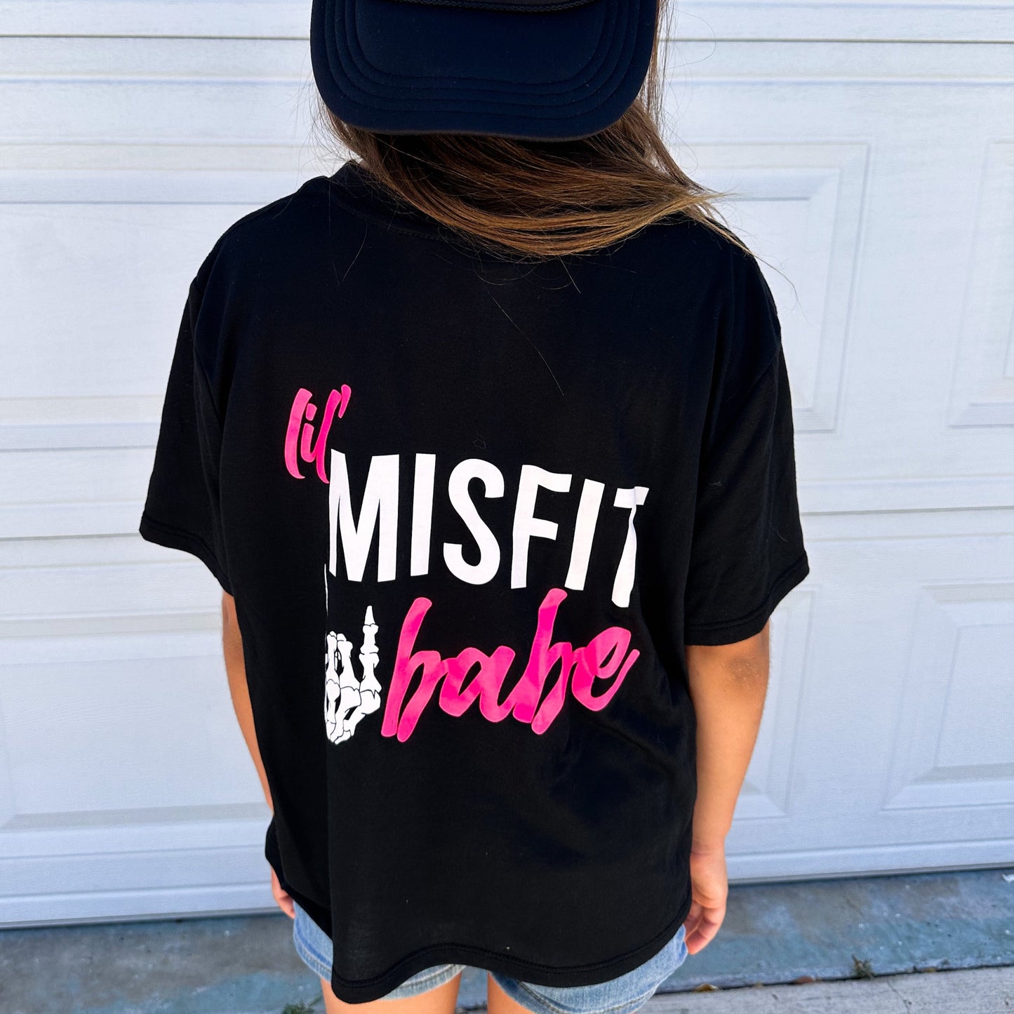 KIDS LIL' MISFIT BABE CROP TEE