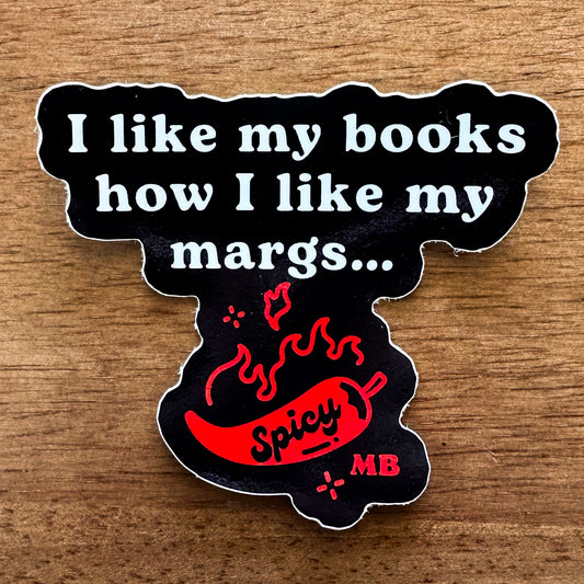 SPICY BOOKS & MARGS Sticker