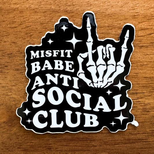 ANTI SOCIAL CLUB (BLACK) Sticker