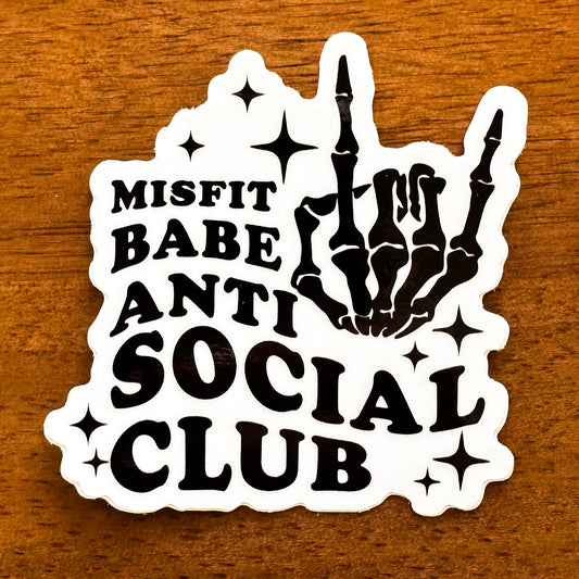 ANTI SOCIAL CLUB (WHITE) Sticker