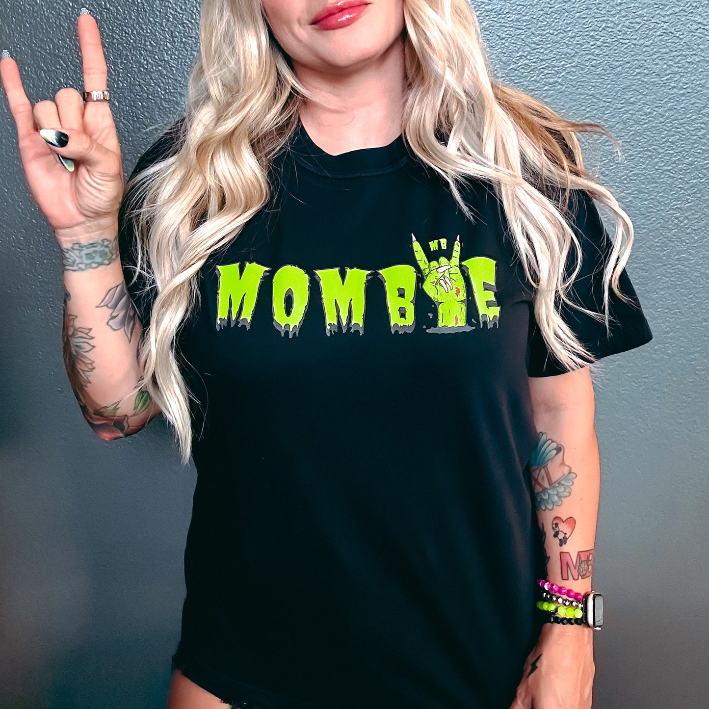 *GLOW IN THE DARK* MOMBIE BLACK TEE