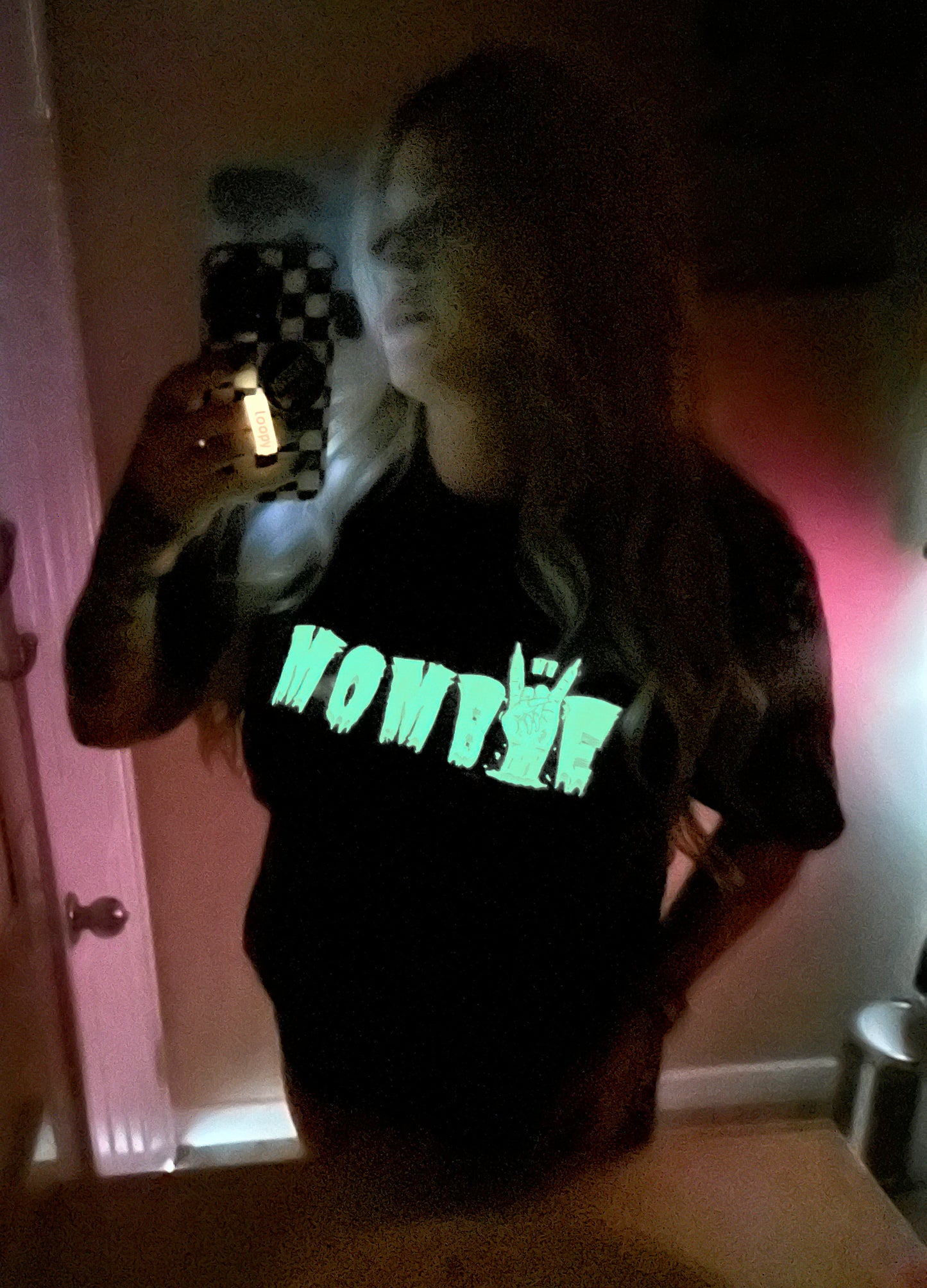 *GLOW IN THE DARK* MOMBIE BOXY CROP TEE