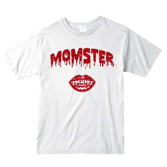 MOMSTER FULL LENGTH TEE - WHITE