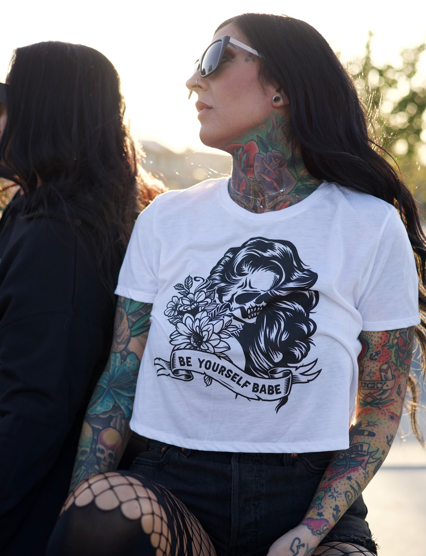 BE YOURSELF BABE CROP TEE