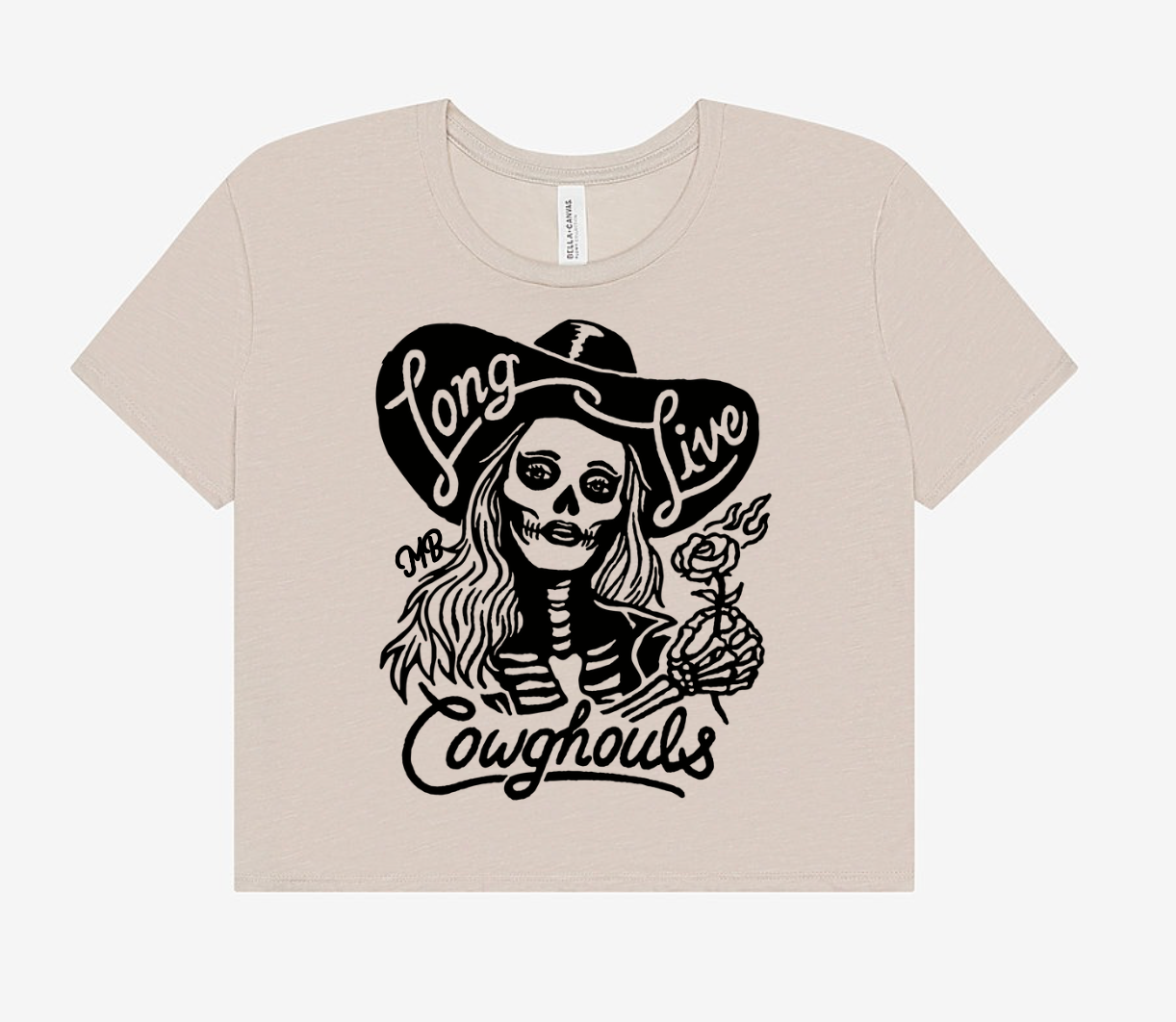 LONG LIVE COWGHOULS CROP TEE
