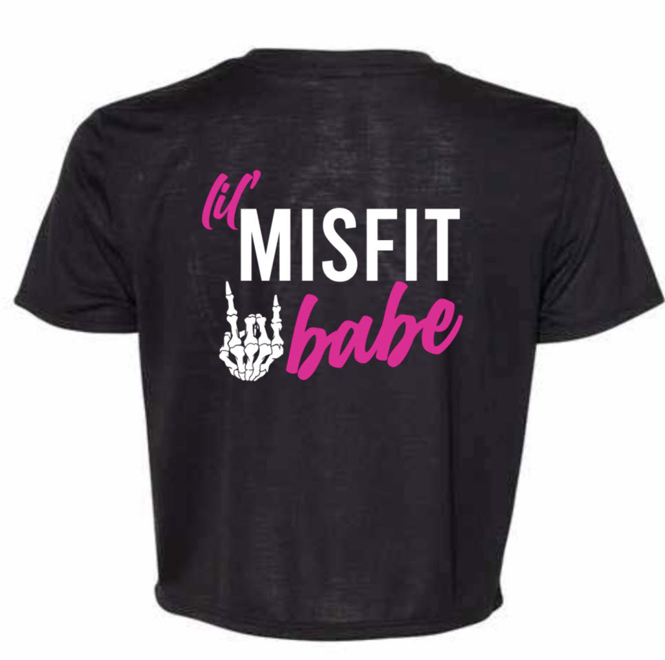 KIDS LIL' MISFIT BABE CROP TEE